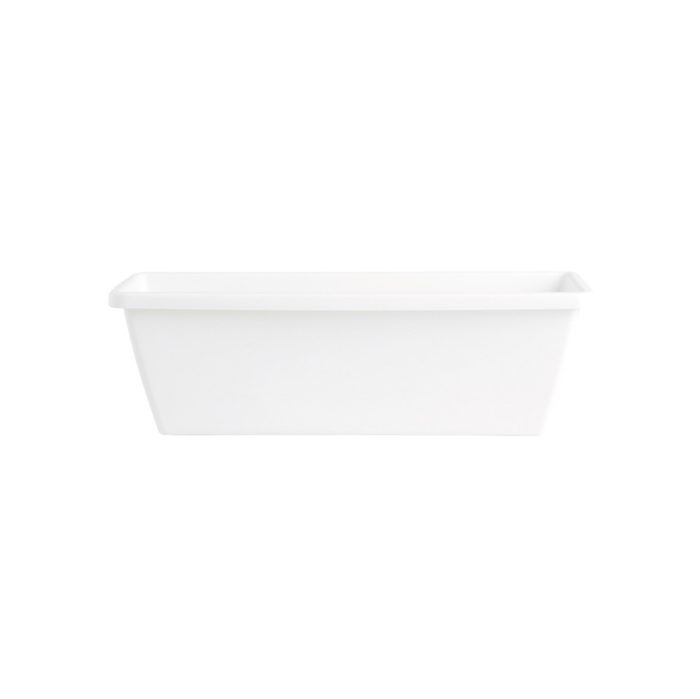 Jardiniera Barcelona trough 70 cm, culoarea alb - imagine 1