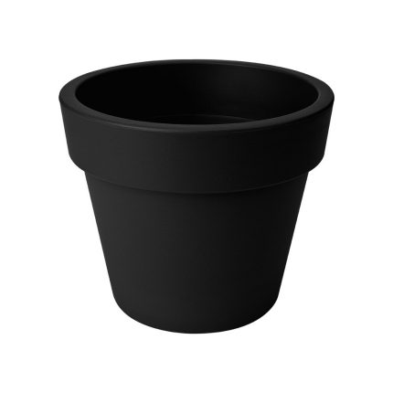 Ghiveci Green Basics, cu diametrul de 23 cm, culoarea negru
